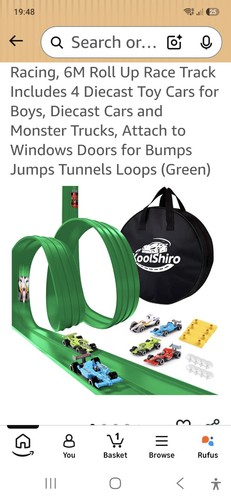Flexible toy car track for - car,