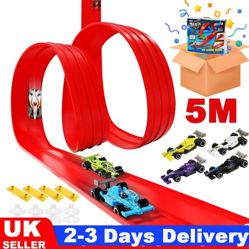 Flexible car race track for - race,