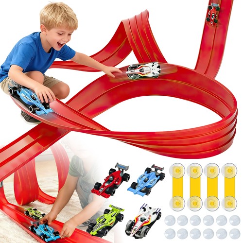 Flexible race track - track, car