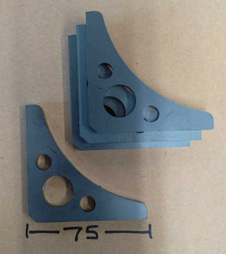 Roll cage cross bar gussets - 8,
