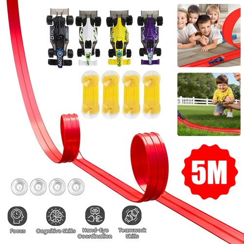 Flexible race track for - race,