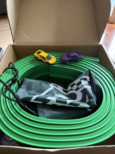 Flexible toy car track - track, for