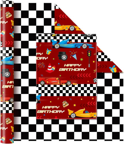 Roll race car birthday - 1,